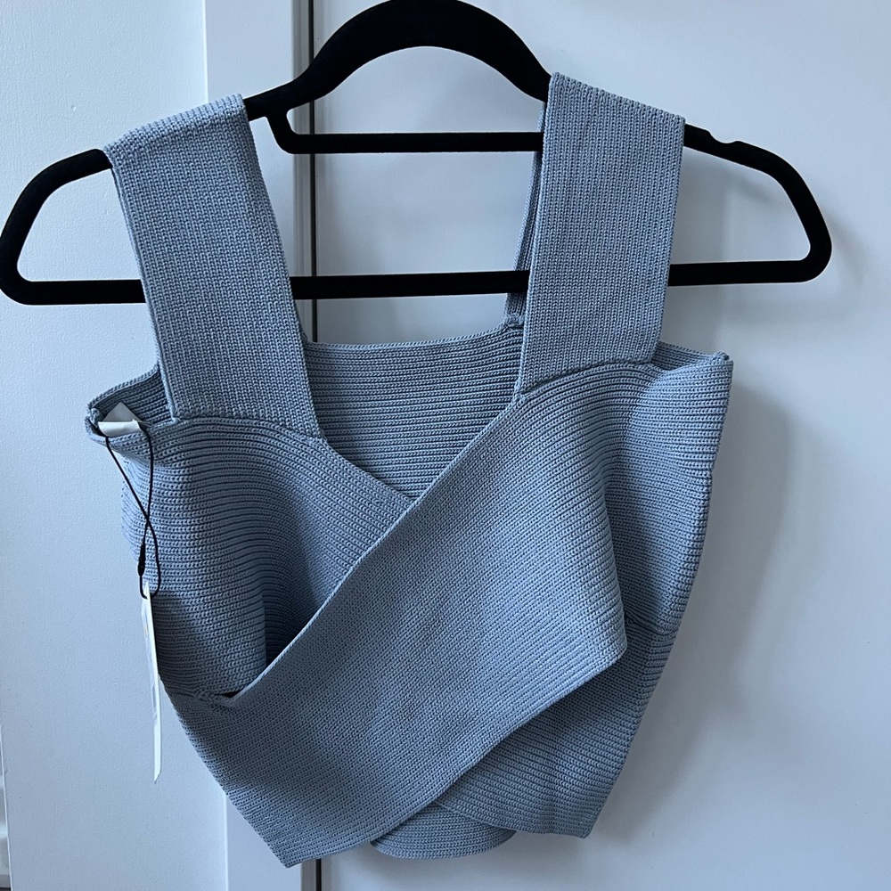 Love Bonito Febby Knit Reversible Crop Top NWT